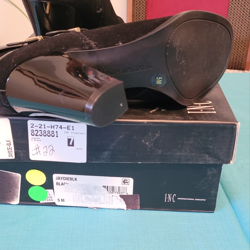 International Concepts Black suede bootie - Picture 6 of 6